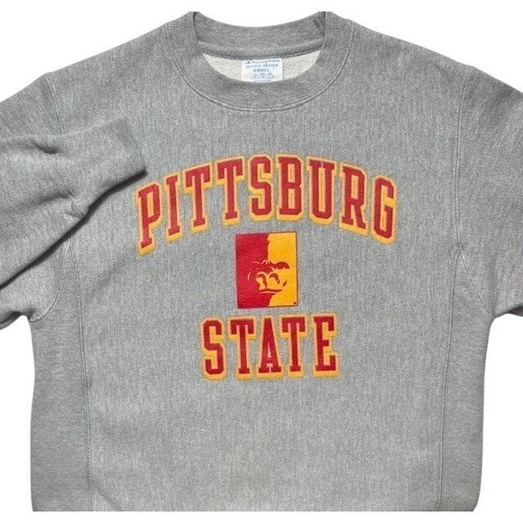 Champion Other - Champion Mens S Pitt State Gorillas Classic Crew Neck Sweatshirt Gray-1207